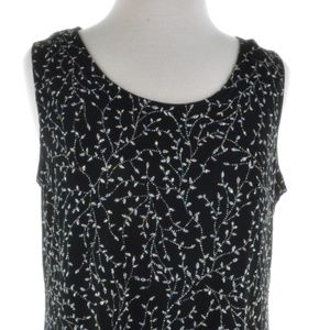 Dressbarn Black Sleeveless Shimmering Sparkle